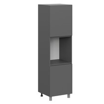 Шкаф-пенал под духовку Денвер ПН 601 графит серый