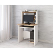 Стол компьютерный Грета-1 (белый/дуб крафт)