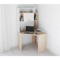 Стол компьютерный Квартет-12 (дуб сонома/белый)