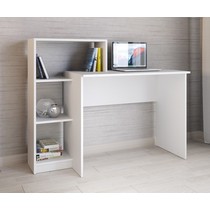 Стол компьютерный со стеллажом Квартет-2 (белый)