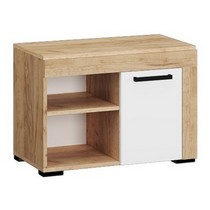 Тумба для обуви с полками Галант (дуб крафт/белый)