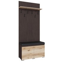 Тумба с вешалкой Плейона (венге)