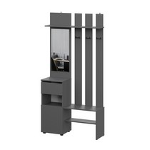 Вешалка с зеркалом Денвер (графит)