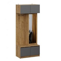 Вешалка с зеркалом Авиньон, Графит