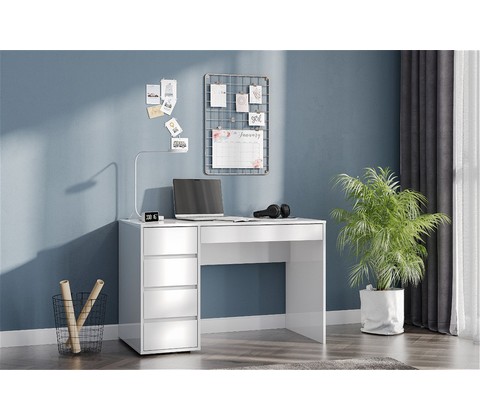 Стол компьютерный N13 Серия 2, Белый глянец