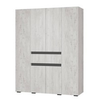 Шкаф 4-х створчатый Мрия ШК-13, Бетон пайн светлый, Графит