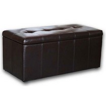 Банкетка Лонг экокожа (коричневая) 396856