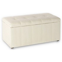 Банкетка Лонг экокожа (светло-бежевая, матовая) 396857