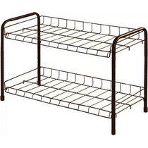 Этажерка для обуви ЭТ3 2 полки (медный антик)