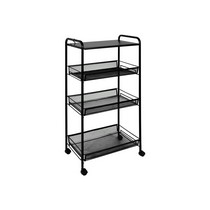 Этажерка напольная Ладья 34КС 4 полки, черный Э357Ч