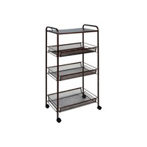 Этажерка напольная Ладья 34КС 4 полки, медный антик Э357М