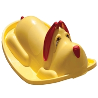 Детская качалка Собачка жёлтая