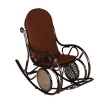 Кресло-качалка Сантьяго ротанг натуральный (коричневый) CV-SK10