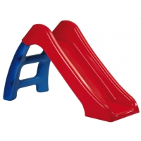 Горка пластиковая детская красно-синяя