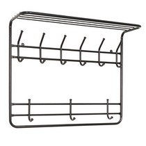 Вешалка 2х ярусная 80 см (черный)