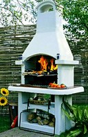 Уличная печь барбекю Сказка