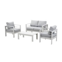 Комплект садовой мебели 4 предмета Марбелья (MARBELLA CT2S) (белый)