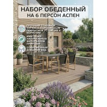 Комплект обеденный садовый 7 предметов АСПЕН (ASPEN)