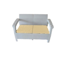 Двухместный диван Yalta Sofa 2 Seat белого цвета