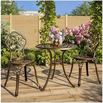 Кофейный комплект из литого алюминия Листья (Leaves) Bronze