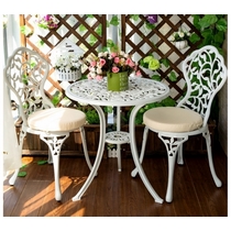 Кофейный комплект из литого алюминия Листья (Leaves) White