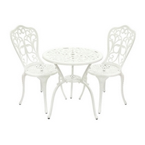 Кофейный комплект из литого алюминия Виктория (Victoria) White