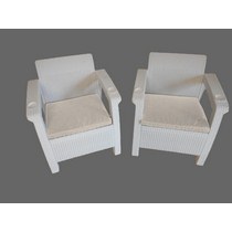 Комплект кресел Yalta Double Set белого цвета