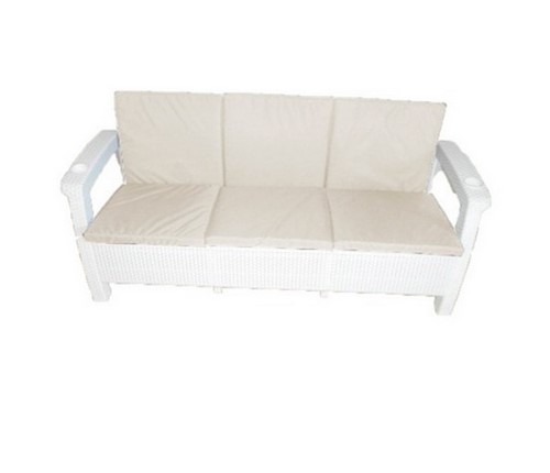   Yalta Sofa 3 Seat Premium White    