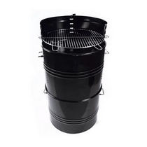 Угольный гриль коптильня Multi-function drum Smoker BBQ grill 8550MF