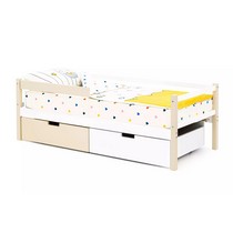 Кровать тахта для детей Бельмарко Svogen, цвет: бежево-белый