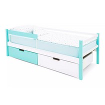 Кровать тахта для детей Бельмарко Svogen, цвет: мятный-белый