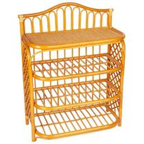 Этажерка под обувь 9-24 (натуральный ротанг, цвет: коньячный)