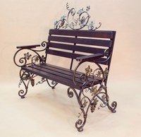 Скамья кованая Виноград С 22