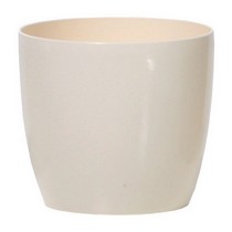 Кашпо для цветов Coubi Round DUO090-CY728 кремовый 0.5 л