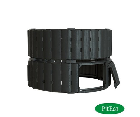 Компостер Piteco 670 л чёрный