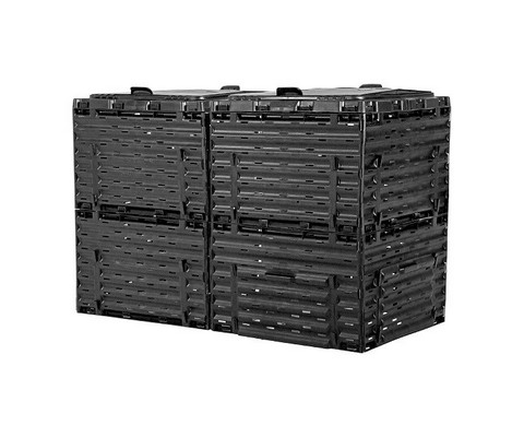 Компостер Piteco с крышкой 600л чёрный