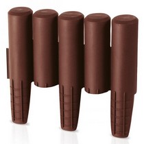 Заборчик для клумбы Palisada 2,7 м (коричневый)