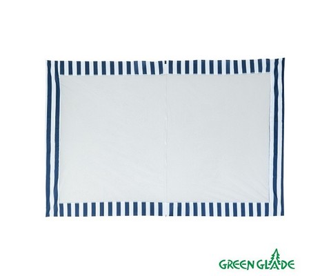 Стенка для садового тента Green Glade 4140 1,95х2,95м полиэстер с москитной сеткой синяя