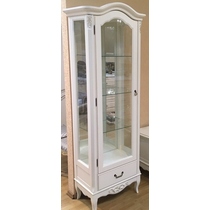 Витрина c зеркалом LN-WW-602Z (белая, левое открывание)