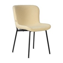 Стул обеденный MILO (черные ножки, кремовый букле (UF992-02))