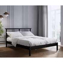 Кровать двуспальная Войвыв 160x200 (черный)