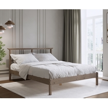 Кровать двуспальная Войвыв 160x200 (серо-коричневый)