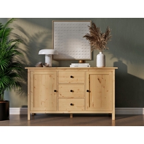 Комод комбинированный Кымор 157х89х47 (светло-коричневый)