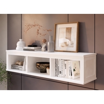 Полка навесная Кымор 148х34х37 (белый)