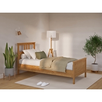 Кровать односпальная Кымор 90х200 (светло-коричневый)