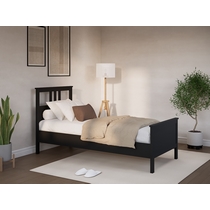 Кровать односпальная Кымор 90х200 (черный)