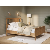 Кровать двуспальная Кымор 160х200 (светло-коричневый)