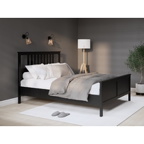 Кровать двуспальная Кымор 160х200 (черный)