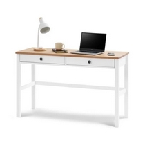 Стол письменный Кымор 121x47х75 (белый, светло-коричневый)