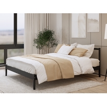 Кровать двуспальная Ускар 160x200 (черный)